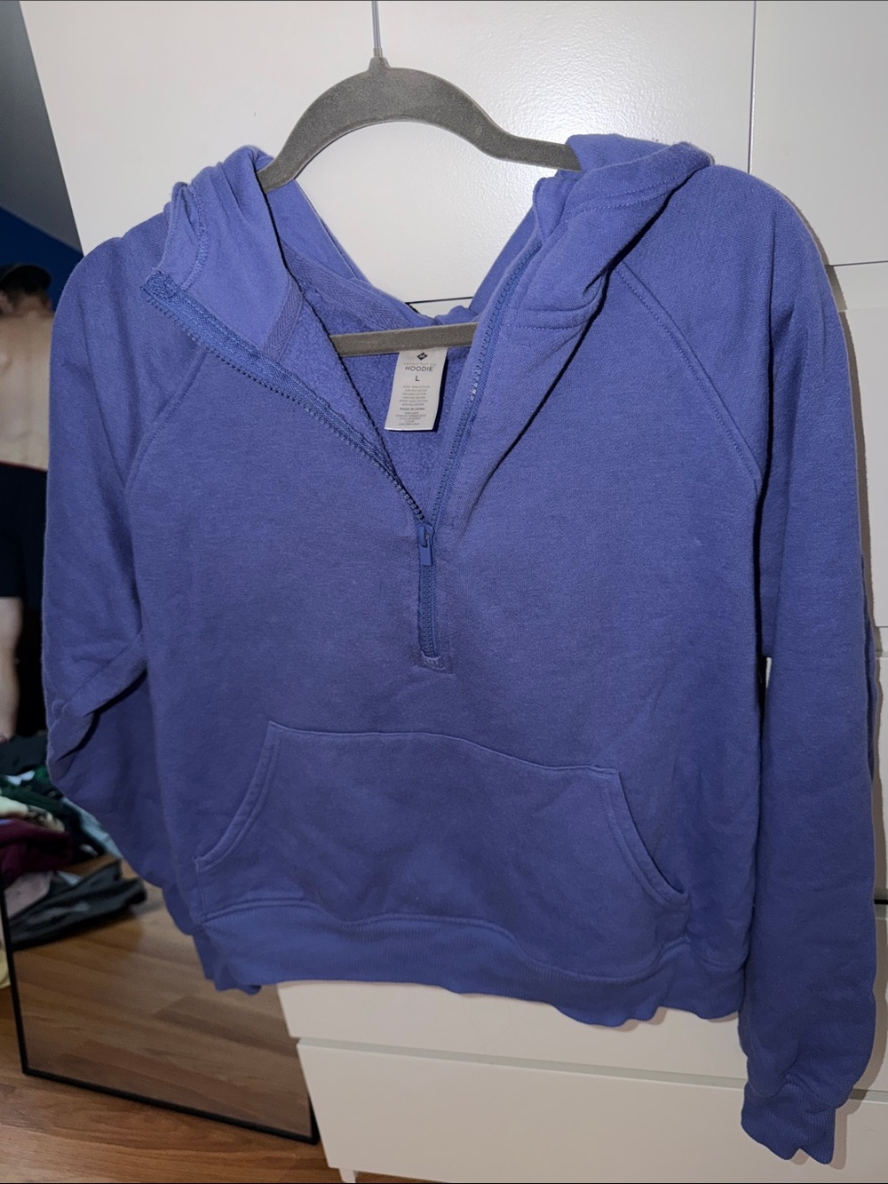 Cozy Purple Half-Zip Sweatshirt